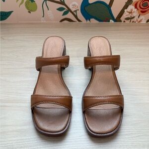 Madewell Saige Block Heel Sandals in Brown